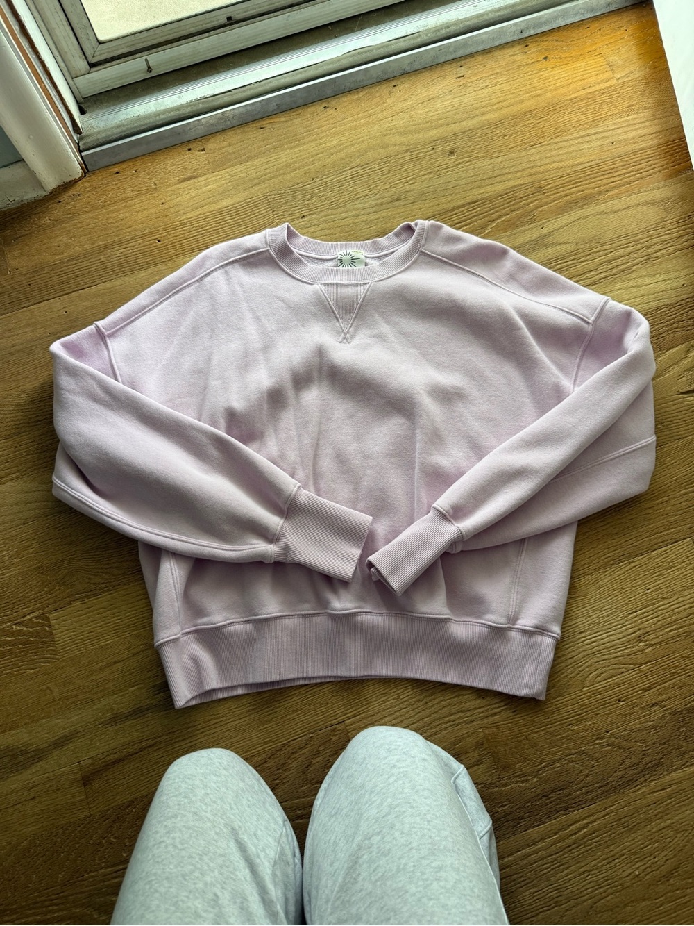 aerie Light Lavender Crewneck Sweatshirt